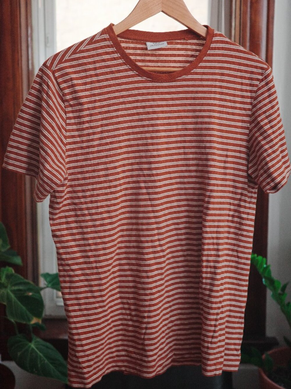 Burnt orange striped Mango T-shirt